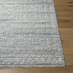 Add a touch of rustic elegance to your home with the Pompei Pewter / Silver hand-knotted rug. With their hand knotted construction, these washable rugs provide a durability that can not be found in other handmade constructions, and boasts the ability to be thoroughly cleaned as it contains no chemicals that react to water, such as glue. Amethyst Home provides interior design, new home construction design consulting, vintage area rugs, and lighting in the Houston metro area.