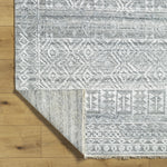 Add a touch of rustic elegance to your home with the Pompei Pewter / Silver hand-knotted rug. With their hand knotted construction, these washable rugs provide a durability that can not be found in other handmade constructions, and boasts the ability to be thoroughly cleaned as it contains no chemicals that react to water, such as glue. Amethyst Home provides interior design, new home construction design consulting, vintage area rugs, and lighting in the Laguna Beach metro area.