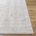 Featuring Spokane Beige Rug by Surya at Amethyst Home. Transform your living space with the versatile and elegant Spokane Beige Rug. Its subtle color and intricate design adds warmth and sophistication to any room. Crafted with high-quality materials, this rug is soft to the touch and durable for everyday use. 
100% PolyesterMachine Woven Medium PileThickn.  Amethyst Home provides interior design, new home construction design consulting, vintage area rugs, and lighting in the Nashville metro area.