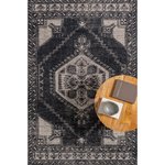 The Zahra Black hand-knotted rug by Surya showcases traditional inspired designs that exemplify timeless styles of elegance, comfort, and sophistication. Amethyst Home provides interior design, new construction, custom furniture, and area rugs in the Omaha metro area.