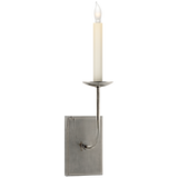 Featuring TT Single Sconce by Visual Comfort at Amethyst Home. The TT Single Sconce by Visual Comfort is sleek and timeless, bringing a gorgeous source of light to any bathroom, hallway, or other area needing extra light.
Overall Dimensions: 4" L x 4" W x 18" HWeight: 3 lbs.  Amethyst Home provides interior design, new home construction design consulting, vintage area rugs, and lighting in the Miami metro area.