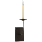 Featuring TT Single Sconce by Visual Comfort at Amethyst Home. The TT Single Sconce by Visual Comfort is sleek and timeless, bringing a gorgeous source of light to any bathroom, hallway, or other area needing extra light.
Overall Dimensions: 4" L x 4" W x 18" HWeight: 3 lbs.  Amethyst Home provides interior design, new home construction design consulting, vintage area rugs, and lighting in the Washington metro area.