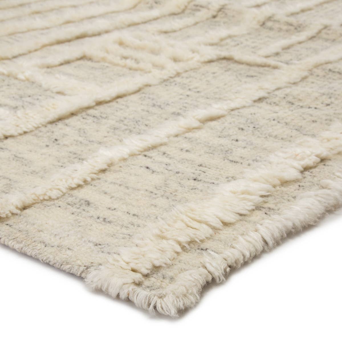 The Tala Casamir Area Rug by Jaipur Living, or TAL08, is a hand-knotted rug that brings a new sense of luxury and comfort. The Casamir area rug showcases a crosshatched lattice design in an inviting cream haue with earthy toned flecks of brown wool fibers. Perfect for the master bedroom, den, or other low traffic area.
