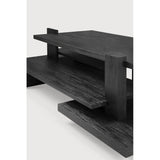 Inspired by the Dutch architectural movement de Stijl, the Teak Abstract Coffee Table is not only centered around style but also purpose. With its contemporary black finish discover new proportions and interest from every angle. Amethyst Home provides interior design services, furniture, rugs, and lighting in the Austin metro area.
