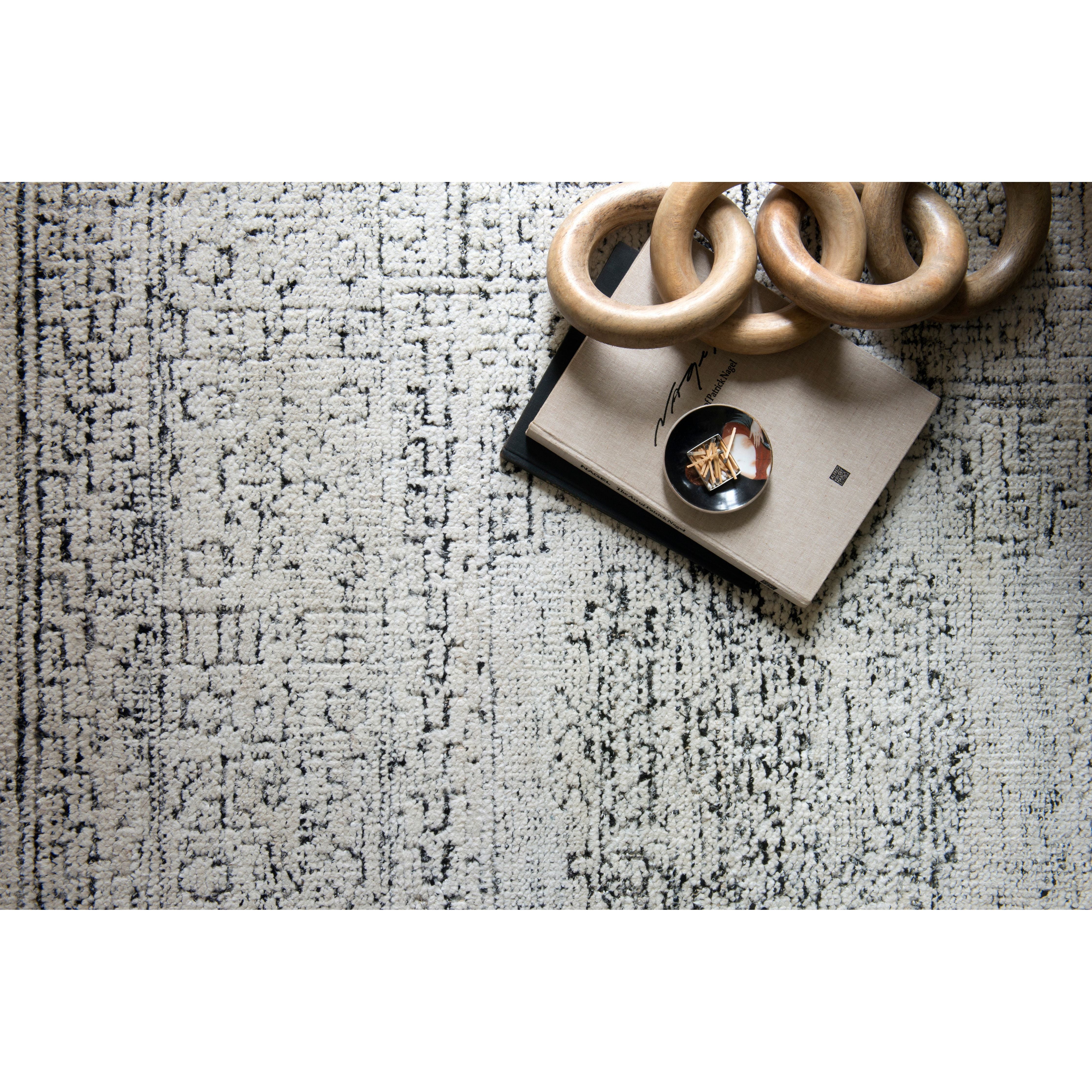 Vestige White/Black Rug - Amethyst Home