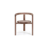 The Rowan Dining Chair is made with a sustainably harvested hardwood. This chic chair by Verellen comes standard with:  • Standard hidden wheels in front legs • Ash or Walnut  For additional wood finishes, please email sales@amethysthome.com.   Made in North Carolina, just for you! Please allow 8-12 weeks. 