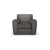 A timeless classic, our Gus Sofa Family comes standard with the following:  spring down seat construction loose bench seat cushion boxed back pillows toss pillows with 2″ boxing Please specify leather or fabric for arm patch detail. Please specify leg finish. Available as a sectional.