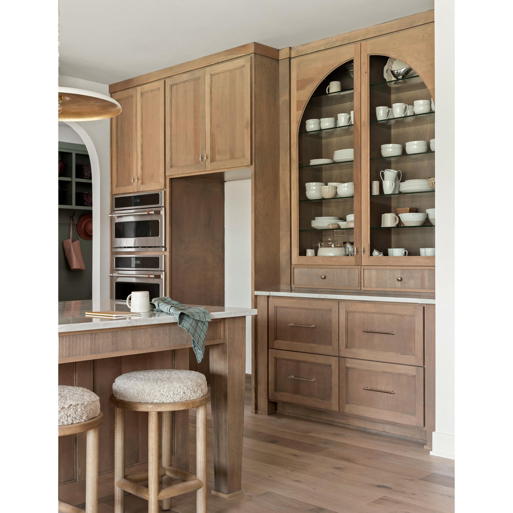 Featuring Piatto Large Pendant by Visual Comfort at Amethyst Home. The Piatto Large Pendant is one of our favorite lighting pieces for a kitchen island. Finished in a Hand-Rubbed Antique Brass with Plaster White Shade is an elegant take on a timeless pendant light.
Overall Dimensions: 24" L x 24" W x 7" HWeight: 9 lbs..  Amethyst Home provides interior design, new home construction design consulting, vintage area rugs, and lighting in the Newport Beach metro area.