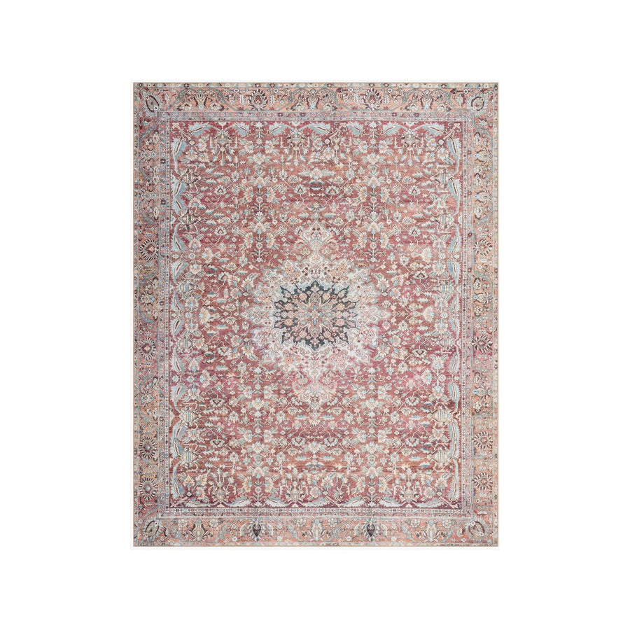 Tapis Wynter Tomate / Sarcelle