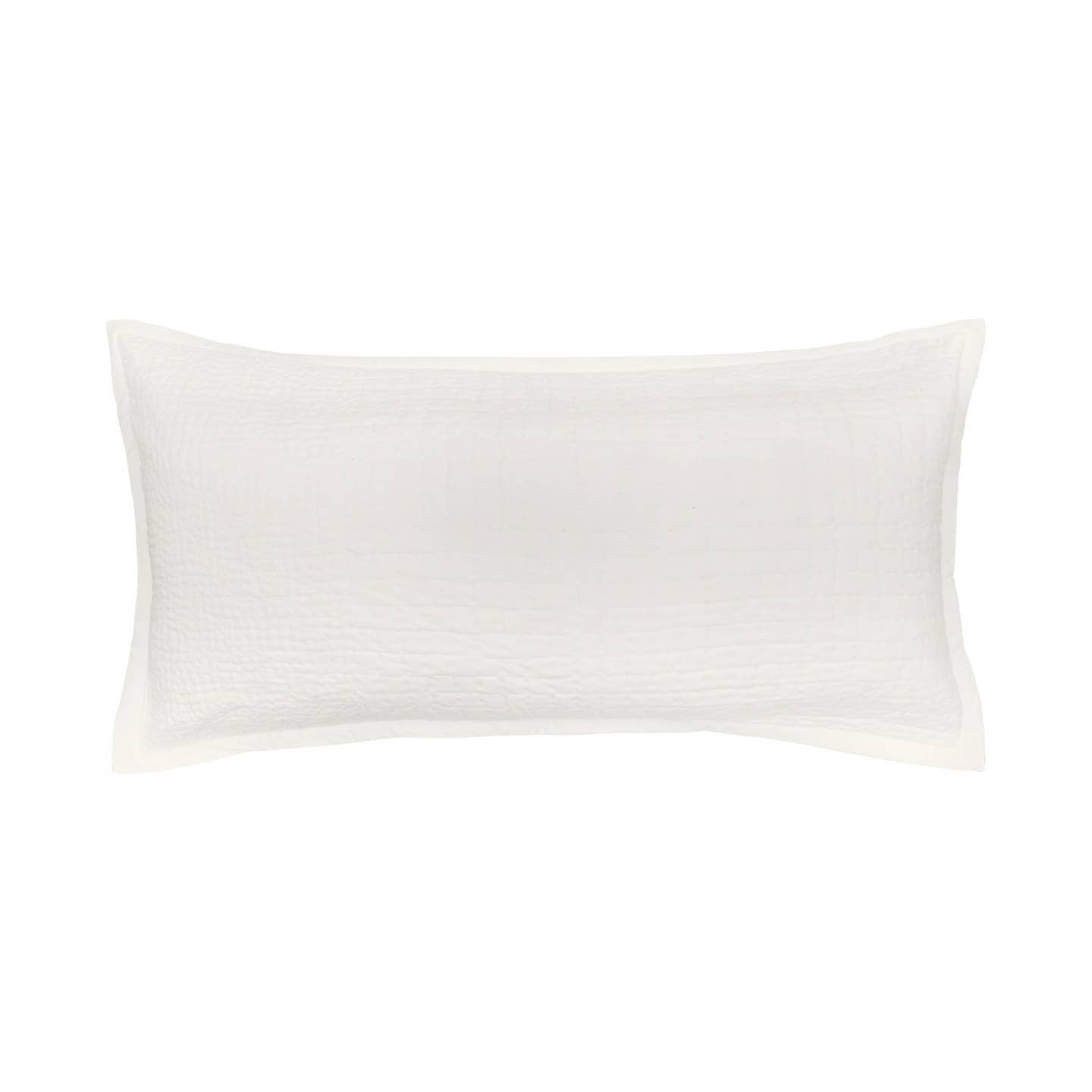 The Willa Ivory sham features two complementary quilting styles, both hand-stitched by skilled artisans for a uniquely luxurious experience. This lightweight 100% cotton voile collection is the perfect neutral backdrop upon which to build a personal retreat. Amethyst Home provides interior design services, furniture, rugs, and lighting in the Calibasas metro area.
