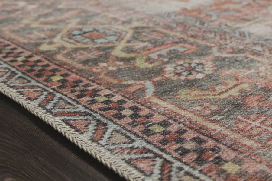 Loren Terracotta/Sky Rug Amethyst Home