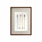 This Arrow Study 2 is made from raw edge handmade paper from Nepal. Hang in your kitchen, living room, or bedroom to bring the space some organic, raw character!  Fine art prints  Pencil signature