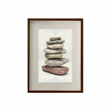 This Balanced #4 is made from raw edge handmade paper from Nepal. Hang in your kitchen, living room, or bedroom to bring the space some organic, raw character!  Fine art prints  Pencil signature