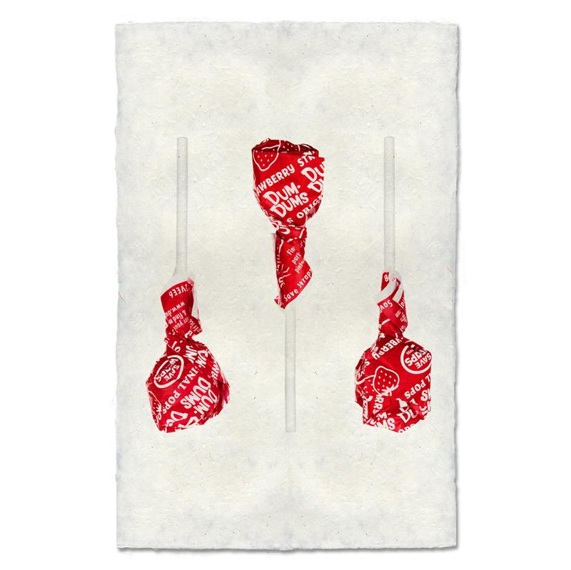 Get fun and quirky with this Strawberry Suckers Art! These prints come in various sizes, they can be a statement piece or a small accent to add a natural detail to a cozy nook.  Raw edge handmade paper from Nepal. Fine art prints  Pencil signature