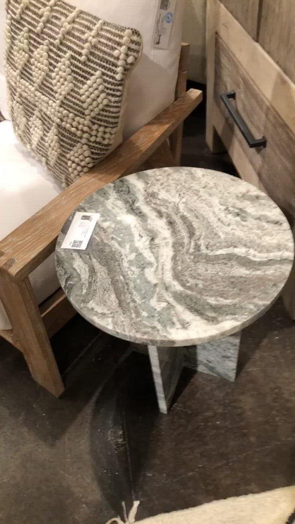 We love the geometric base of this Peter Side Table. This elevates the space for any living room, den, or lounge area.   Size: 18"l x 18"d x 20"h 