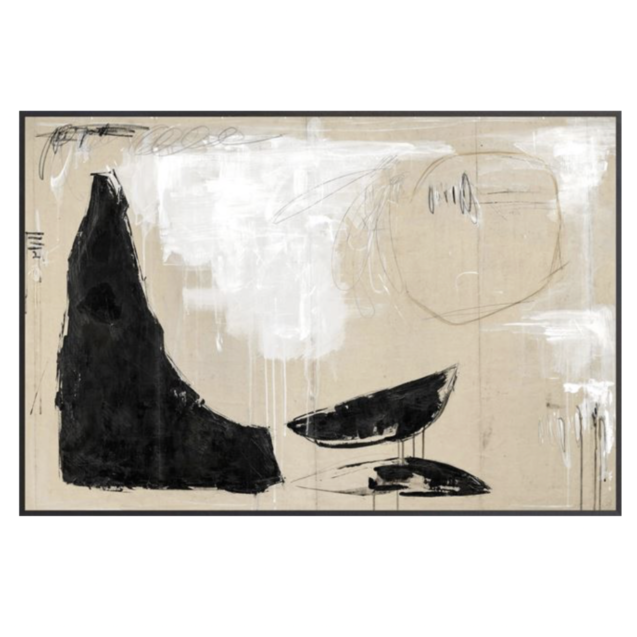 Mid-Trebuchet Framed Canvas