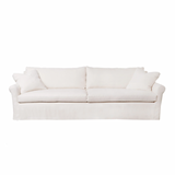 This is not your traditional roll-arm sofa. The Beverly Sofa from Cisco Brothers has a scaled-down roll arm for a more subtle style, allowing it to fit comfortably with any living room ensemble. Shown in fabric Brevard Ivory.  All pieces are priced with a feather cloud package unless otherwise noted.   Overall dimensions: 96"w x 41"d x 32"h