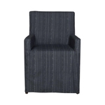 We find comfort in the tradition look of this Bertoli Dining Armchair by Cisco Home. We'd love to see this featured in your living room or dining room!  Overall: 24"W x 36"H x 24"D Sitting Space: 18"W x 18"D Seat Height: 19"h Arm Height: 26"H Weight: 27lbs
