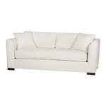 This is your space -- get comfortable! With a bench seat and a soft, supportive embrace, the Ryder 84" Sofa by Cisco Home is the ideal sofa to land on after a long day. The soft fill seat and feather cloud back cushion fill offer nonpareil comfort and support. It’s time to unwind.  Overall: 84"w x 38"d x 29"h