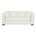 This is your space -- get comfortable! With a bench seat and a soft, supportive embrace, the Ryder 84" Sofa by Cisco Home is the ideal sofa to land on after a long day. The soft fill seat and feather cloud back cushion fill offer nonpareil comfort and support. It’s time to unwind.  Overall: 84"w x 38"d x 29"h