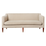 The Cove Sofa is a petite modern sofa with a nod to history by Cisco Brothers x John Derian. We love to utilize this sofa in smaller scale rooms or with a dining table!  As shown in Vintage Flax 100% linen.  Overall: 72"w x 31"h x 32"d  Sitting Space: 64"w x 22"d  Seat Height: 18"h  Arm Height: 26"h