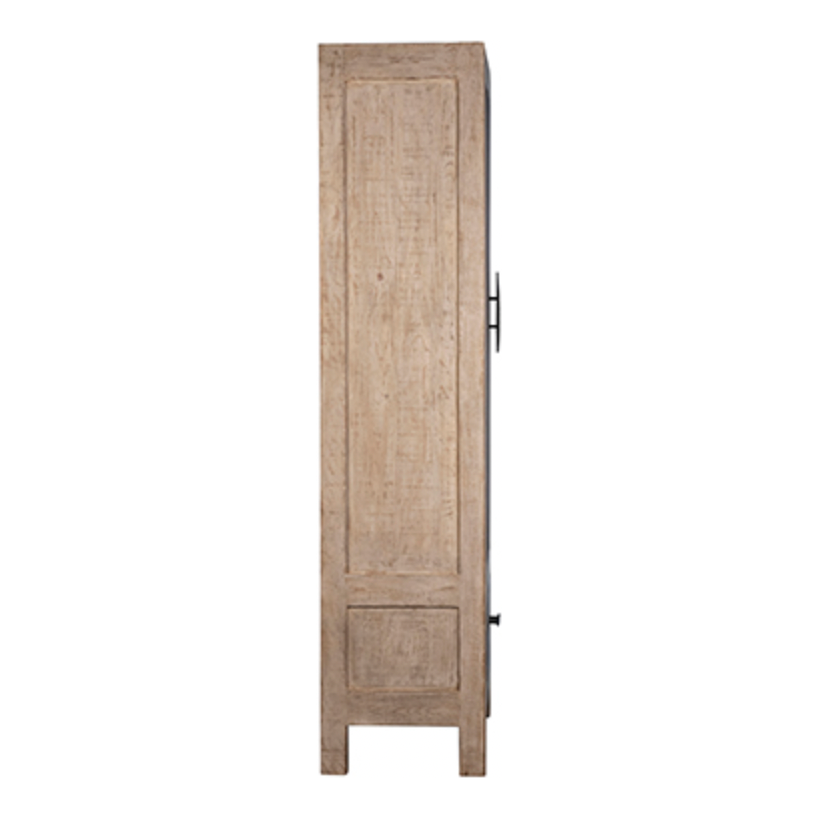 With three shelves and a drawer for ample space, this Bennett Cabinet brings is both beautiful and functional. We love the rustic appeal the reclaimed pine brings to the space.  Reclaimed Pine  White Grey Washed
