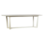 We love the airy base of this Caesar Dining Table - White. Made of teak wood, this is a sturdy table to add to any dining room or kitchen area.  Teak wood Antique white finish