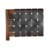 Featuring Camila Dining Chair by Dovetail at Amethyst Home. The details are simply amazing on this Camila Dining Chair. Add extra seating with a side chair that's as much a masterpiece of design as it is comfortable. 

Teak Frame with Full Grain Leather Weaving
Frame in Medium Brown and Black Leather

Size: 21"l x 17"d x 33"h.  Amethyst Home provides interior design, new home construction design consulting, vintage area rugs, and lighting in the Austin metro area.