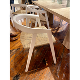 A new spin on the Hansen Dining Chair, we love how light and bright this Harlene Dining Chair is.  Oak Sea Grass White Stained Frame with Woven Sea Grass Seat