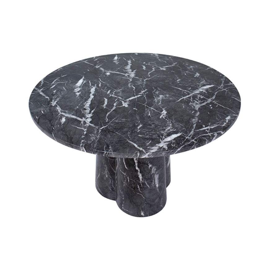 Featuring Selina Round Dining Table by Dovetail at Amethyst Home. Modern and elegant, this Selina Round Dining Table is sure to elevate the look for any dining room or kitchen area. 



Concrete Water Transfer Marble

Black with White Veins

Size: 48"l x 48"d x 30"h.  Amethyst Home provides interior design, new home construction design consulting, vintage area rugs, and lighting in the Laguna Beach metro area.