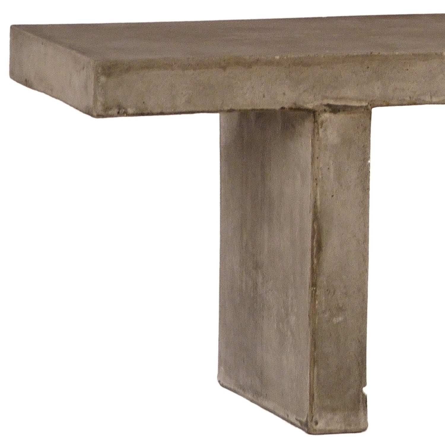  Our Santino Bench is made with a durable fiber reinforced concrete, finished with a dark grey concrete finish and sealed and treated for both indoor and outdoor use. Enjoy the classic look and strength of the Santino Bench for many years to come. Amethyst Home provides interior design, new home construction design consulting, vintage area rugs, and lighting in the Winter Garden metro area.