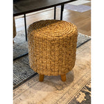  The Esposito Stool is a luxurious piece of furniture crafted from premium teak wood with a braided waterhyacinth construction, finished with a natural finish for effortless elegance. Its sturdy frame and ergonomic design makes it the perfect addition to any living room or outdoor space. Amethyst Home provides interior design, new home construction design consulting, vintage area rugs, and lighting in the Omaha metro area.