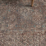 Touting richly saturated colors and a distressed pattern, the Billie Collection captures the look of a well-worn antique rug at a remarkable value. Reminiscent of one-of-a-kind rugs, this Amber Lewis x Loloi collection features random variations in color that render no two pieces exactly alike, creating up to 30% variance in color. BIL-04 AL Aqua / Rust