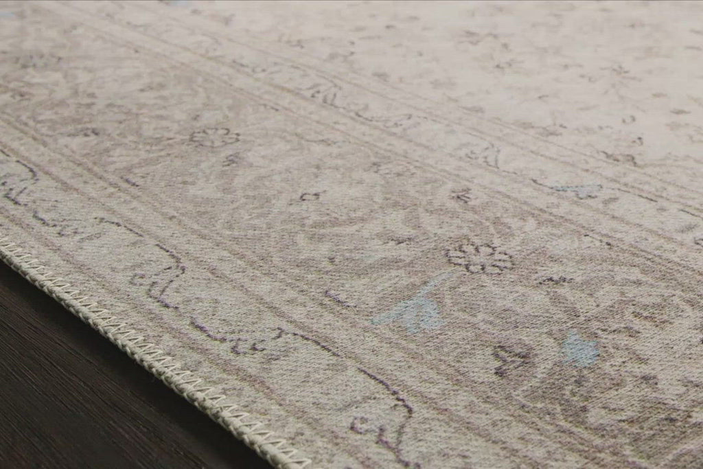 Timeless and classic, the Loren Collection offers vintage hand-knotted looks at an affordable price. Created in Turkey using the most advanced rug-making technology, these printed designs provide a textured effect by portraying every single individual knot on a soft polyester base.  Power Loomed 100% Polyester LQ-03 Sand/Taupe