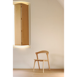 Featuring Oak Bok Dining Chair by Ethnicraft at Amethyst Home. This Oak Bok Dining Chair features an airy shape with rock-solid construction,  making this piece a timeless and remarkable design to enjoy for years to come. Pair with a dining table or stand-alone against a wall, hallway, or end of the bed! Designed by Alain can Havre
Dimensions: 20"w x 21.5"d .  Amethyst Home provides interior design, new home construction design consulting, vintage area rugs, and lighting in the Seattle metro area.