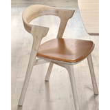 Featuring Oak Bok Dining Chair - Cognac Leather by Ethnicraft at Amethyst Home. This Oak Bok Dining Chair features an airy shape with rock-solid construction,  making this piece a timeless and remarkable design to enjoy for years to come. Pair with a dining table or stand-alone against a wall, hallway, or end of the bed! Designed by Alain can Havre
Dimensi.  Amethyst Home provides interior design, new home construction design consulting, vintage area rugs, and lighting in the Charlotte metro area.