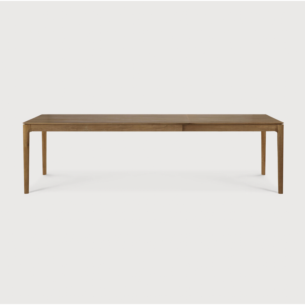 Featuring Teak Bok Extendable Dining Table by Ethnicraft at Amethyst Home. This Teak Bok Extendable Dining Table is perfect for families who want extra space when their kids, extended family, or guests come to celebrate! Its airy shape yet rock solid construction make this piece a timeless and remarkable design to enjoy for years to come.
Material: TeakFinis.  Amethyst Home provides interior design, new home construction design consulting, vintage area rugs, and lighting in the Seattle metro area.