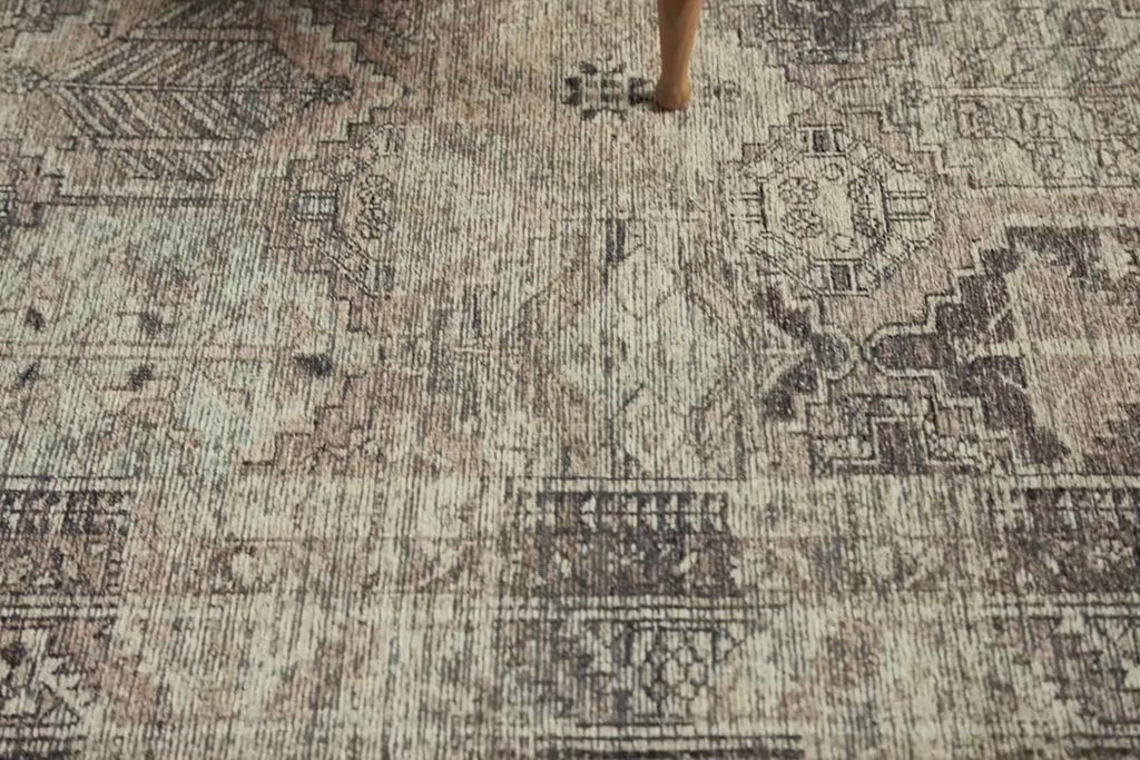 Touting richly saturated colors and a distressed pattern, the Billie Collection captures the look of a well-worn antique rug at a remarkable value. Reminiscent of one-of-a-kind rugs, this Amber Lewis x Loloi collection features random variations in color that render no two pieces exactly alike, creating up to 30% variance in color. Billie also carries the Okeo-Tex® label, ensuring the rug's materials don't contain harmful substances.  Power Loomed 100% Polyester BIL-03 AL Clay / Sage Pile Height: 0.19"