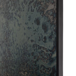 We love the artistic reflection of this Acid Wash Floor Mirror - Iron Matte Black. Black-finished iron forms a clean, rectangular frame for acid-washed mirror with hand-painted blue hues - your new favorite mirror for any room!  Overall Dimensions: 53.50"w x 1.50"d x 80.50"h