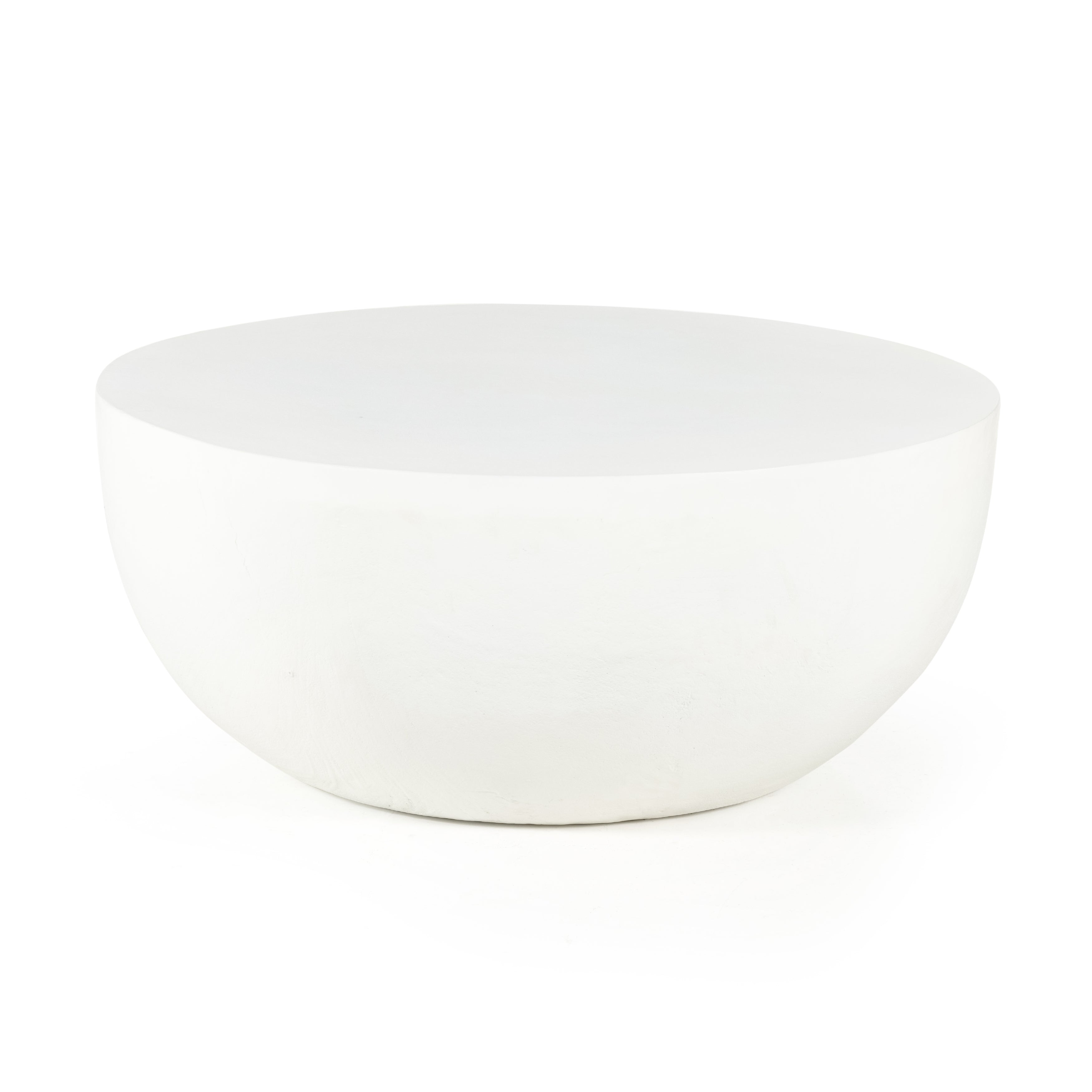 Our favorite Basil Coffee Table now comes in a gorgeous matte white finish. This brings a sleek, simple look to indoor or outdoor spaces.   Cover or store indoors during inclement weather and when not in use.  Overall Dimensions: 36.00"w x 36.00"d x 15.00"h