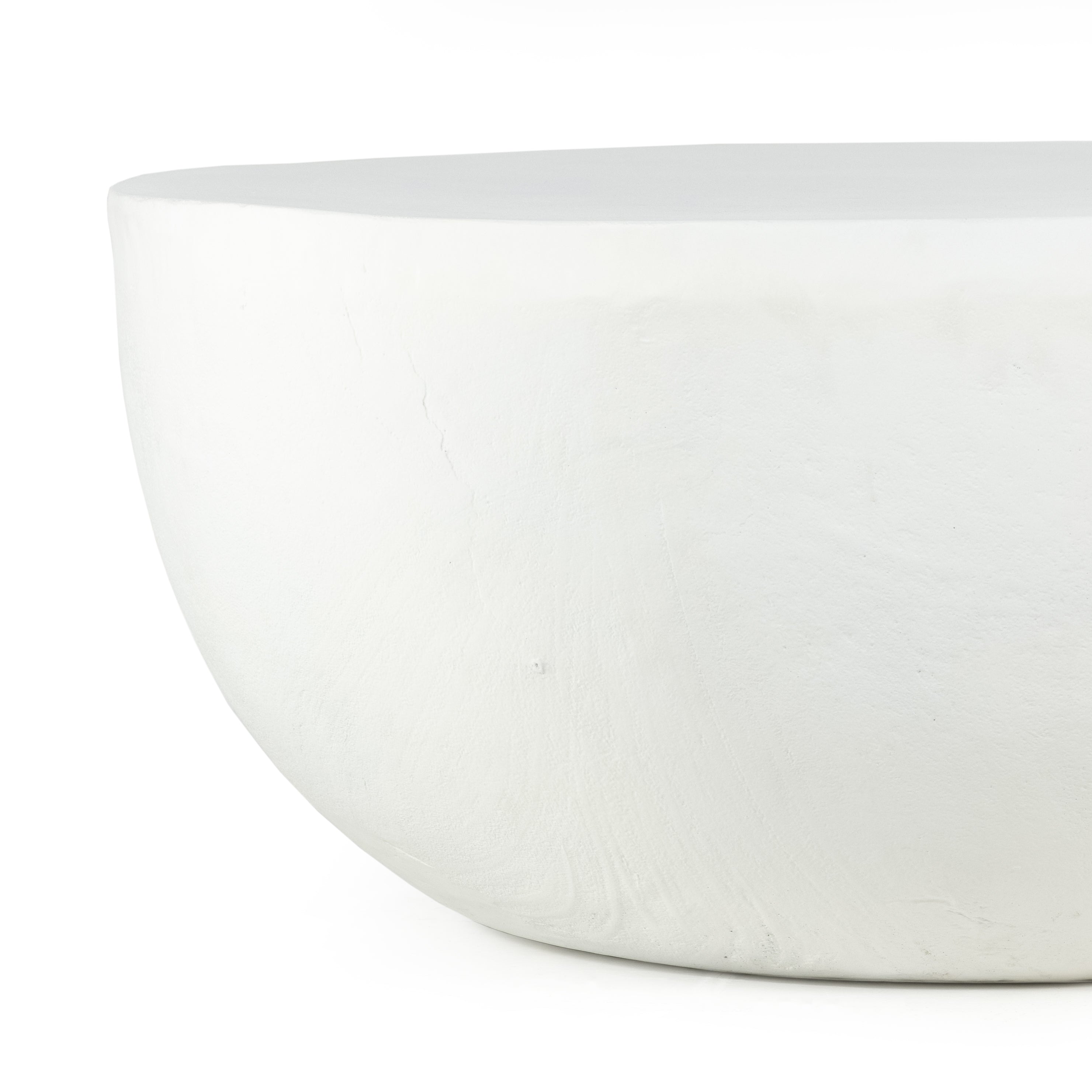 Our favorite Basil Coffee Table now comes in a gorgeous matte white finish. This brings a sleek, simple look to indoor or outdoor spaces.   Cover or store indoors during inclement weather and when not in use.  Overall Dimensions: 36.00"w x 36.00"d x 15.00"h