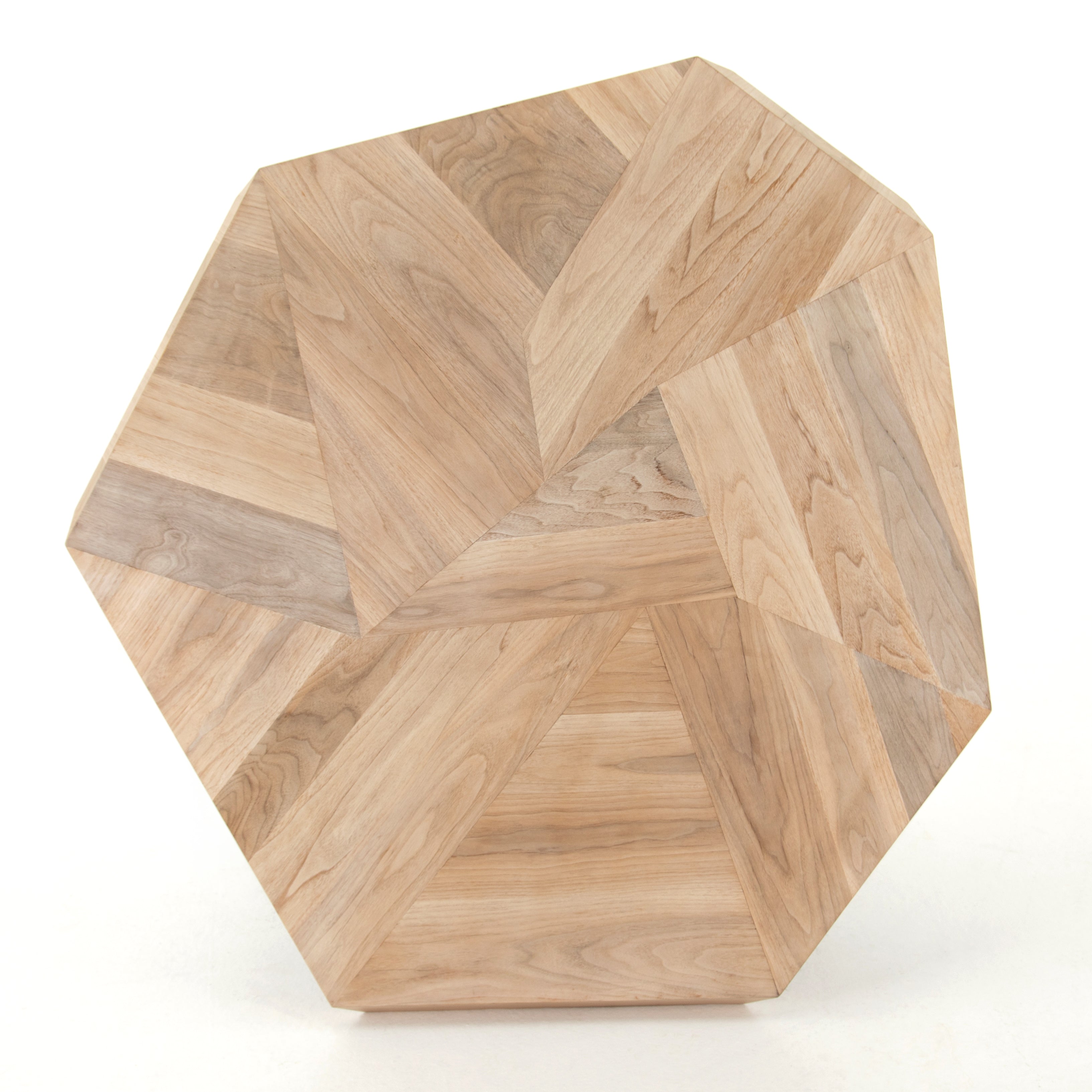 We love the asymmetric sides that form a casual octagon in this Brooklyn Coffee Table - Ashen Walnut. A shape-centric statement piece to add to your living room or lounge area.  Each style slightly unique, thanks to materials' natural quality.  Overall Dimensions: 53.25"w x 50.75"d x 16.50"h