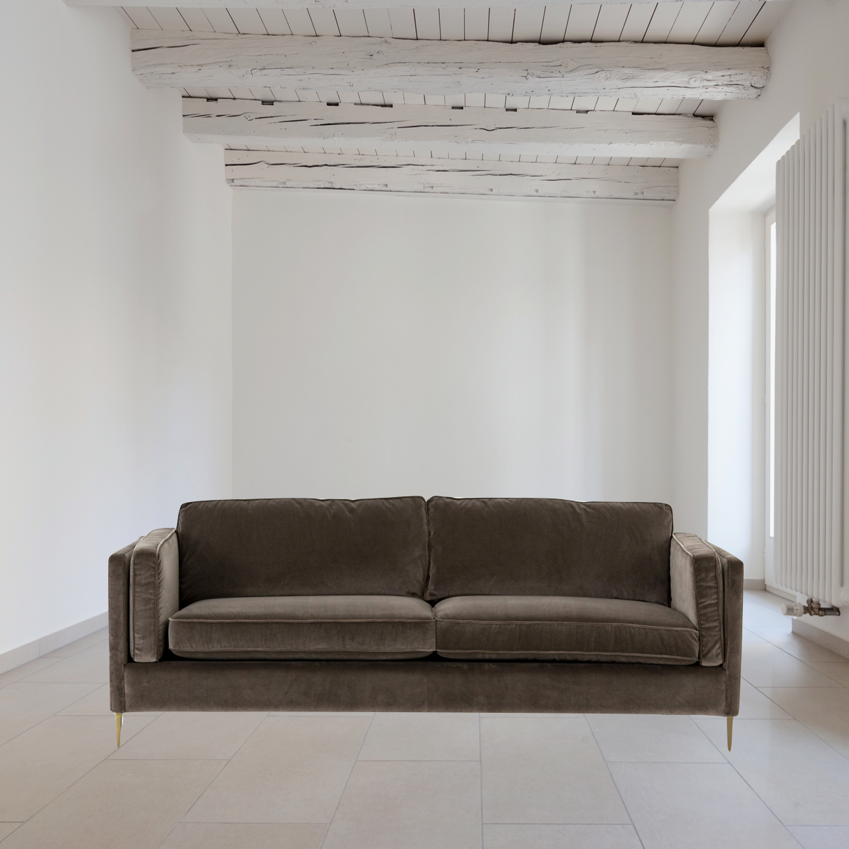 Four Hands Emery Sofa Sapphire Birch Amethyst Home