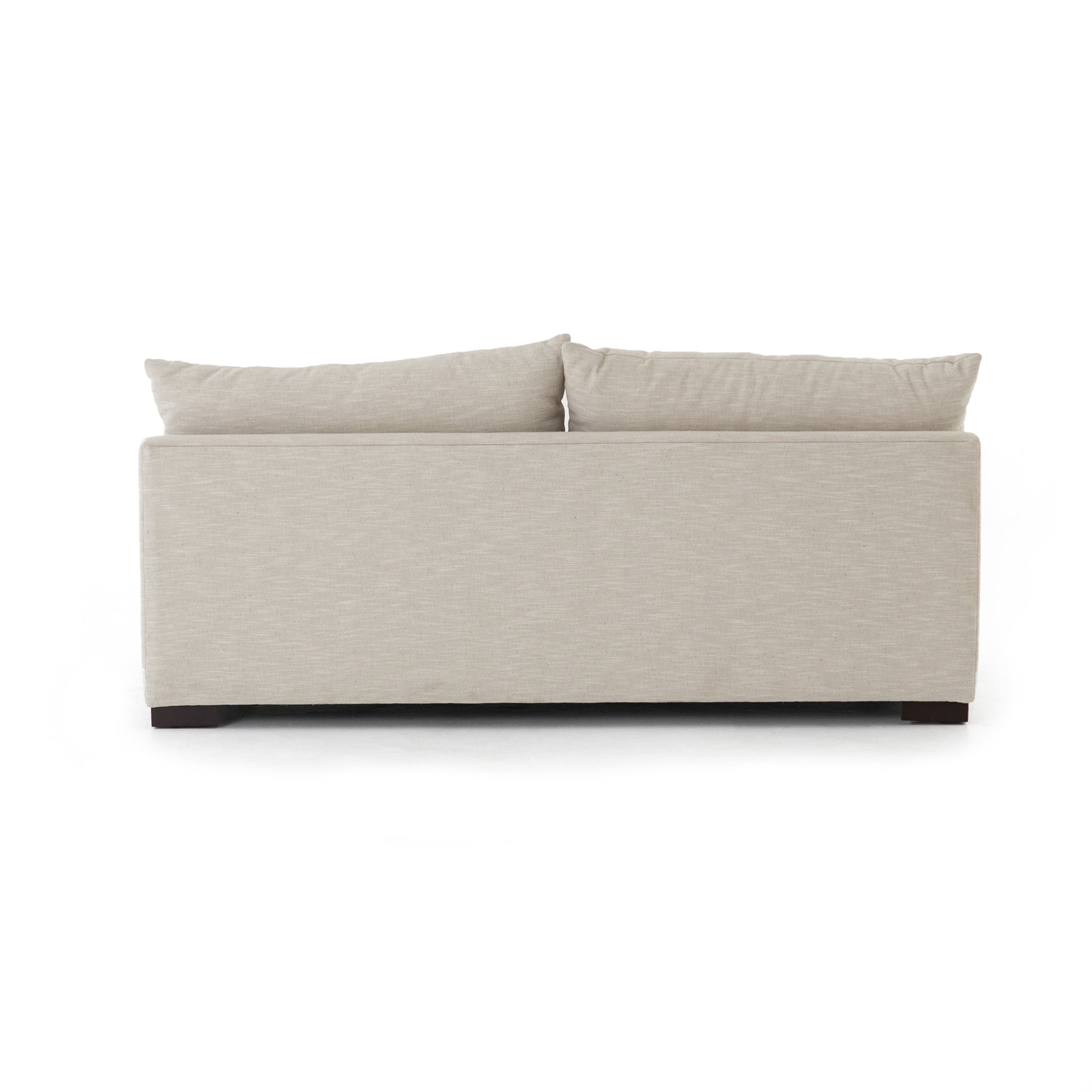 The upholstery of this Grant Armless Piece - Oatmeal is soft, durable, and stain-resistance, making it the perfect choice for families or those who love to cuddle with their furry friends.   Overall Dimensions: 72.00"w x 40.00"d x 31.50"h