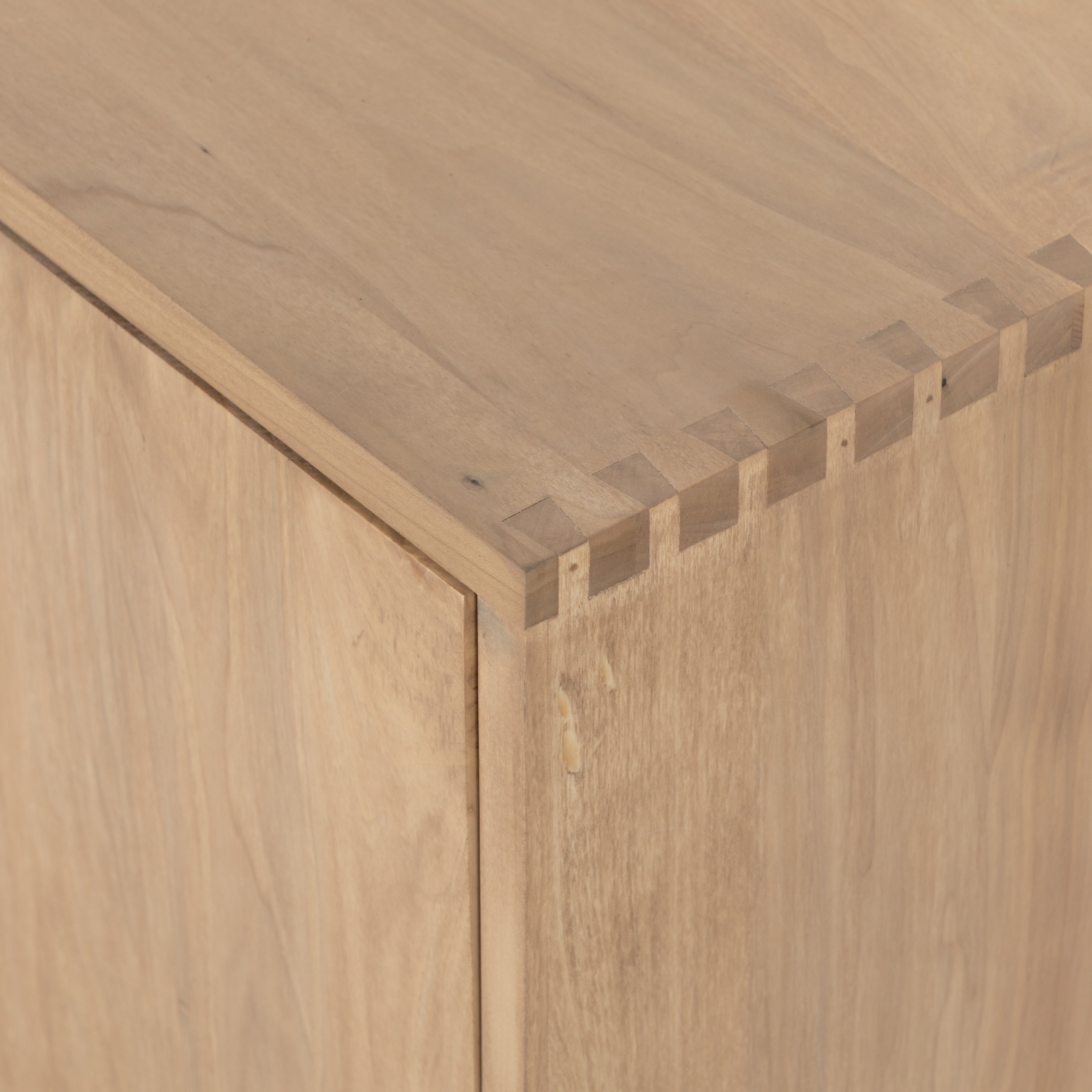 Featuring Isador Media Console - Dry Wash Poplar by Four Hands at Amethyst Home. This Isador Media Console - Dry Wash Poplar is clean, bright and dreamy. Solid dry-washed poplar forms a clean-lined media console with dovetail joinery plus iron and leather hardware, for a fresh look to any living room.
Ample shelving + rear cut outs for cord management bri.  Amethyst Home provides interior design, new home construction design consulting, vintage area rugs, and lighting in the Washington metro area.