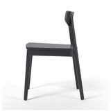 This Maddie Dining Chair - Black has a fresh take on the traditional schoolhouse seating. Made from solid ash, this is clean choice for any dining room or kitchen area.   Overall Dimensions: 19.00"w x 20.00"d x 30.25"h