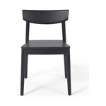Featuring Maddie Dining Chair - Black by Four Hands at Amethyst Home. This Maddie Dining Chair - Black has a fresh take on the traditional schoolhouse seating. Made from solid ash, this is clean choice for any dining room or kitchen area. 
Overall Dimensions: 19"W x 20"L x 30.25"HColors: Black, Black VeneerMaterials: Solid Ash, Ash VeneerWeight: 13.45 lbVolum.  Amethyst Home provides interior design, new home construction design consulting, vintage area rugs, and lighting in the Boston metro area.