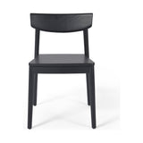 Featuring Maddie Dining Chair - Black by Four Hands at Amethyst Home. This Maddie Dining Chair - Black has a fresh take on the traditional schoolhouse seating. Made from solid ash, this is clean choice for any dining room or kitchen area. 
Overall Dimensions: 19"W x 20"L x 30.25"HColors: Black, Black VeneerMaterials: Solid Ash, Ash VeneerWeight: 13.45 lbVolum.  Amethyst Home provides interior design, new home construction design consulting, vintage area rugs, and lighting in the Boston metro area.
