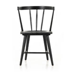 This Naples Dining Chair - Black Oak is a fresh twist on traditional Windsor-style seating is crafted from solid black-finished oak, for a look that’s always in style.  Overall Dimensions: 20.50"w x 21.50"d x 31.75"h