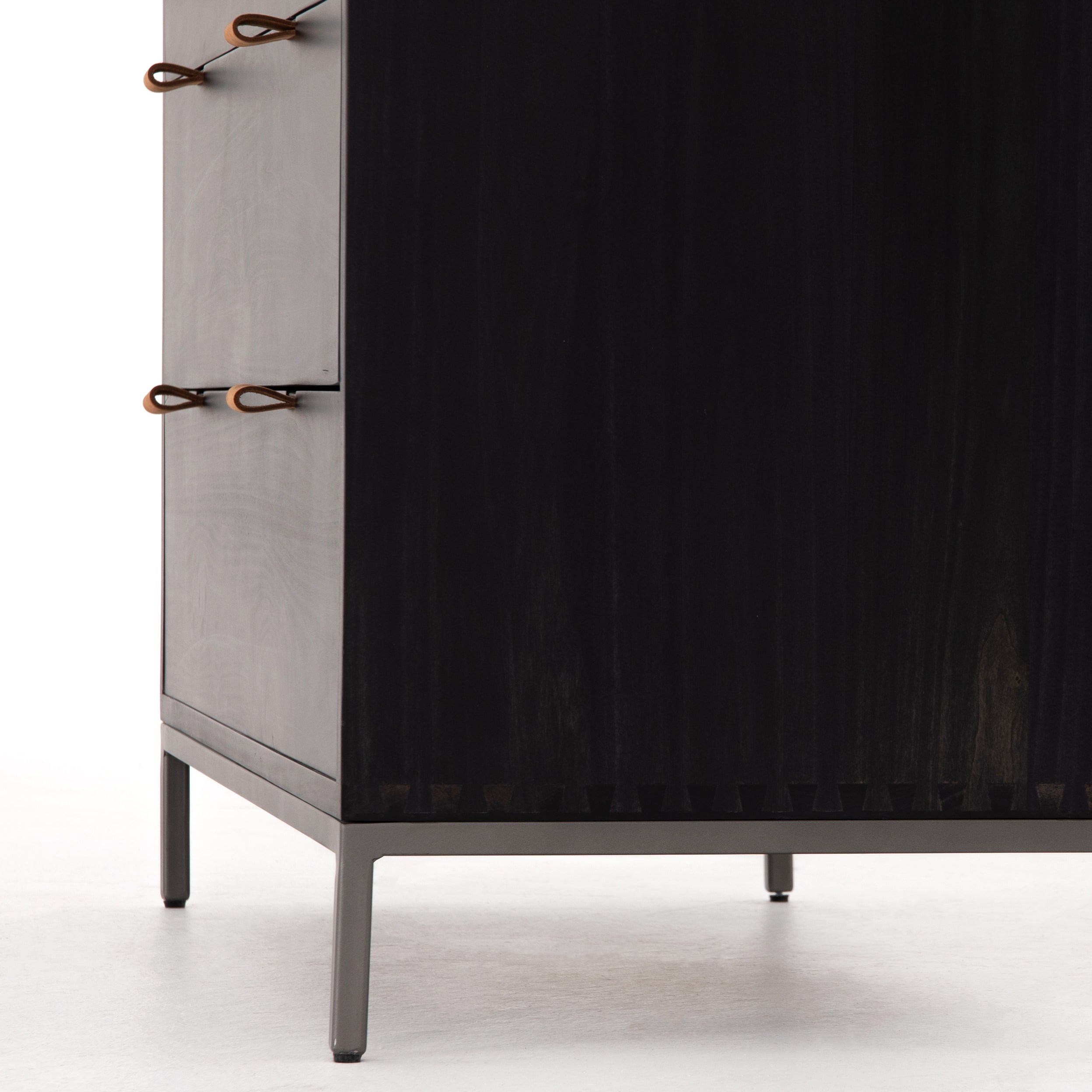 Four Hands Trey 5 Drawer Dresser - Black Wash Poplar - Amethyst Home Four Hands Trey 5 Drawer Dresser - Black Wash Poplar - Amethyst Home
